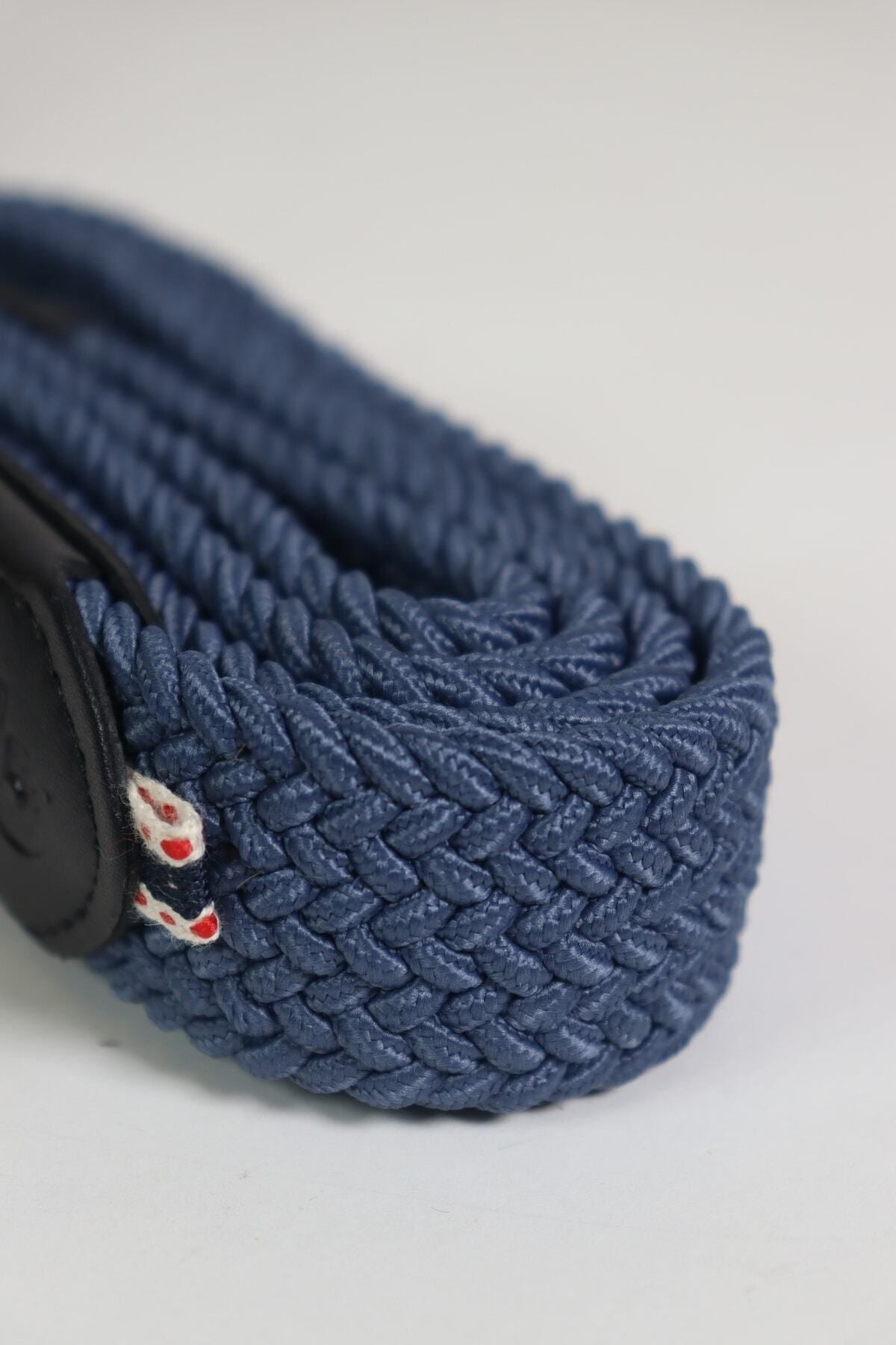Elastischer Strick-Unisex-Gürtel Indigo