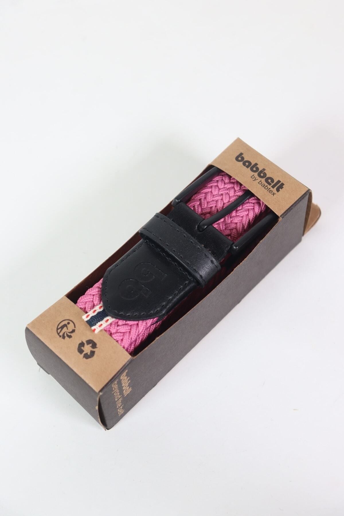 Elastischer Strickgürtel Unisex Rosa
