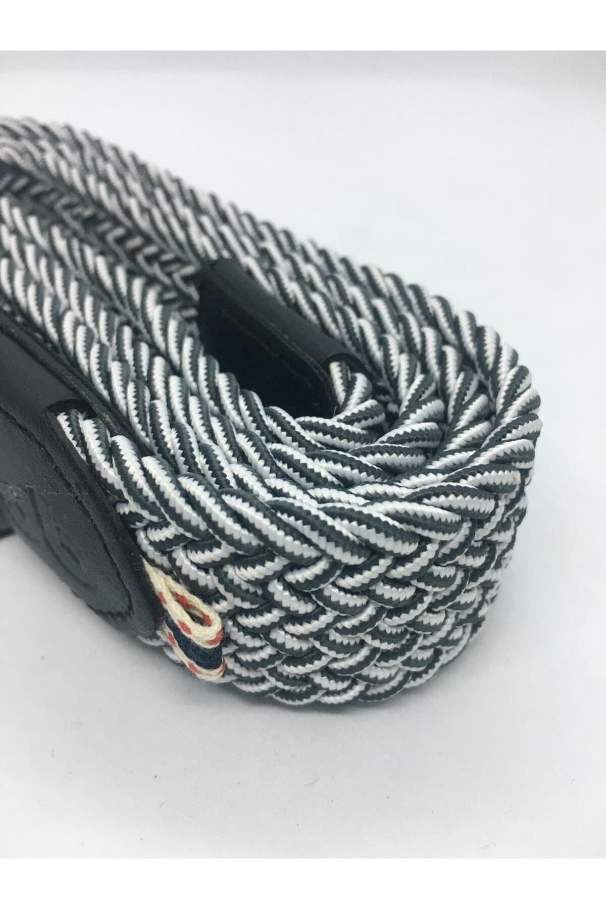 Elastischer Strickgürtel Unisex Weiß-Antra