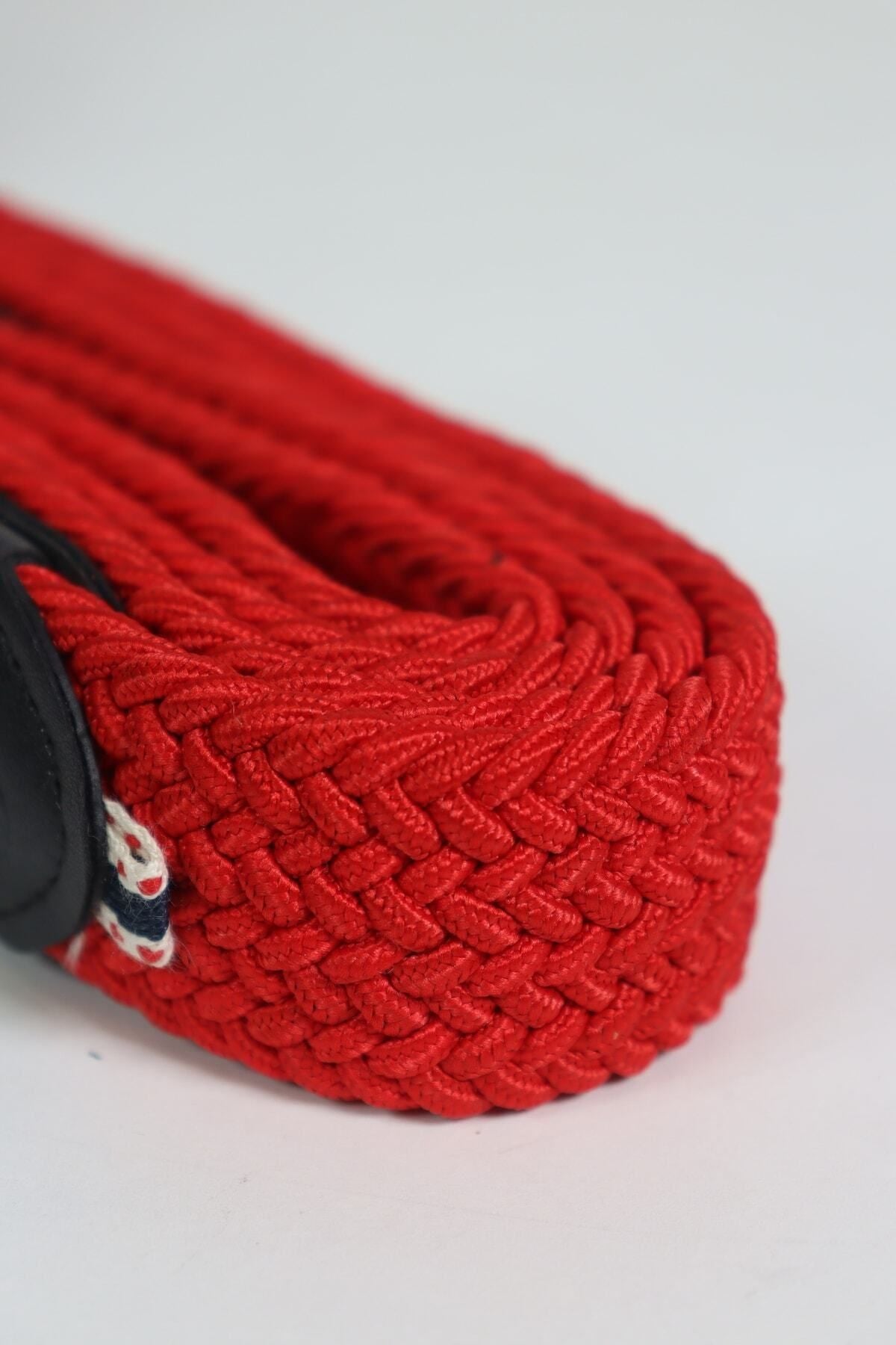 Elastischer Strickgürtel Unisex Rot