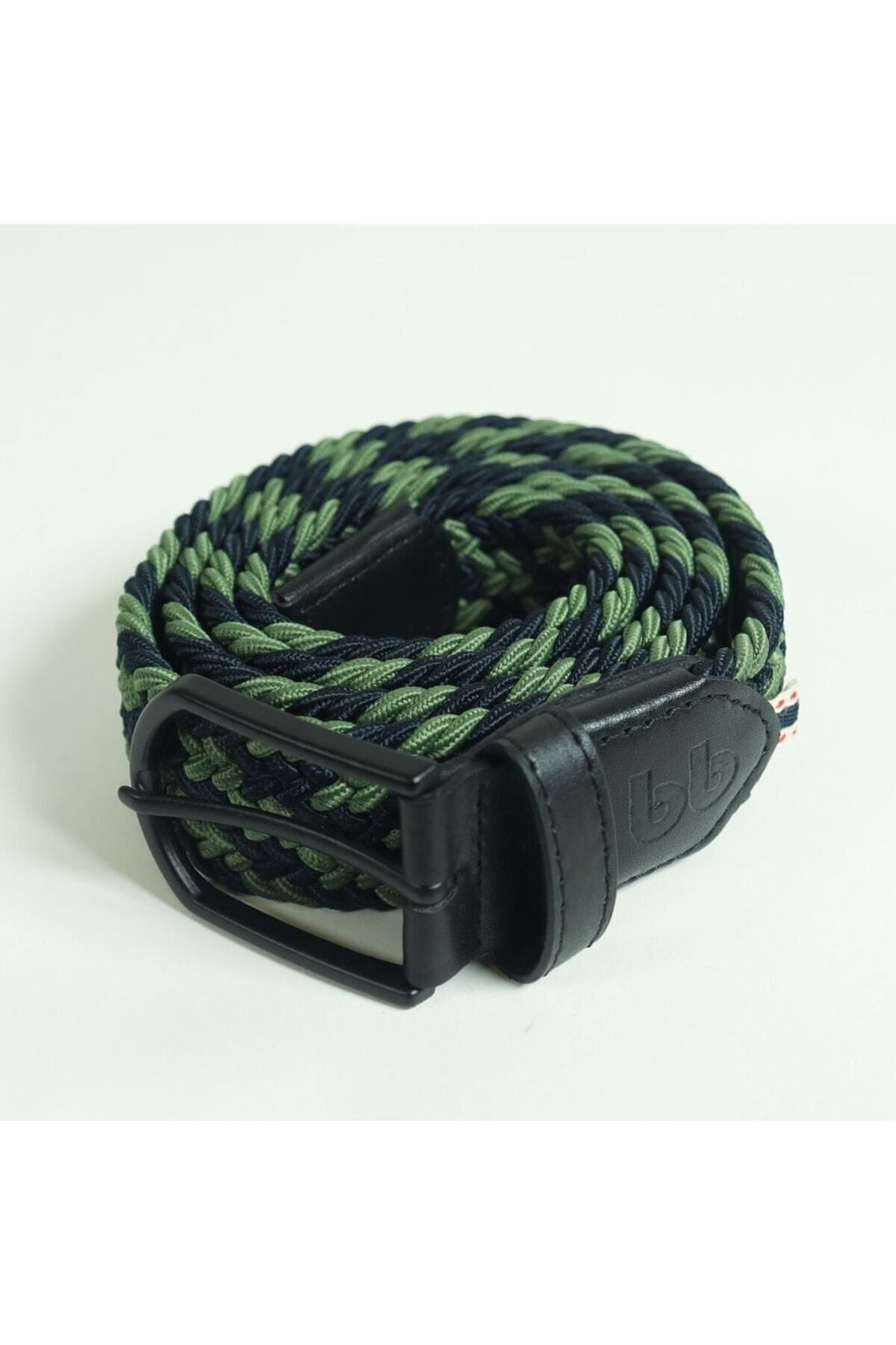 Elastischer Strickgürtel für Herren Khaki-Marine