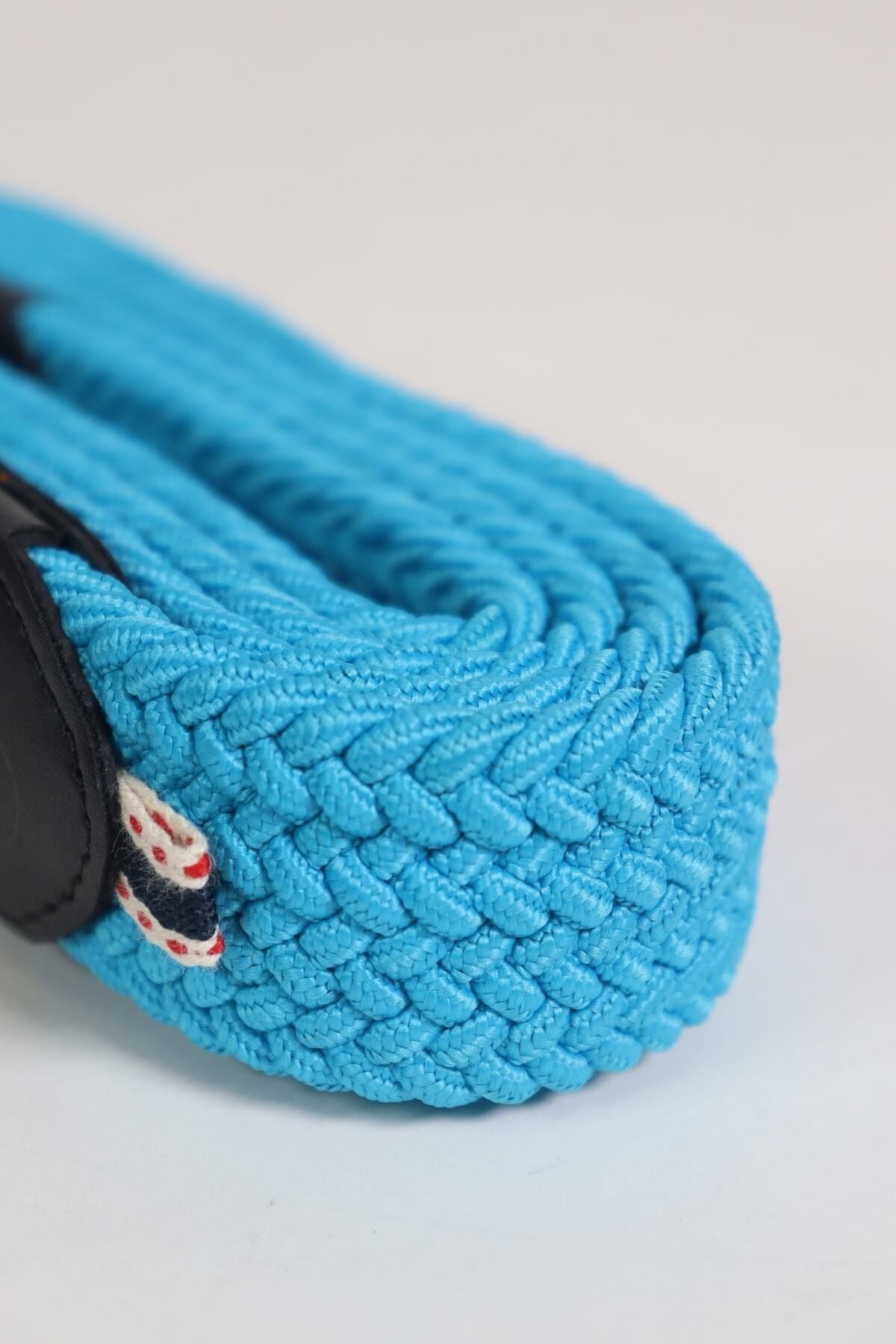 Elastischer Strickgürtel Unisex Türkis