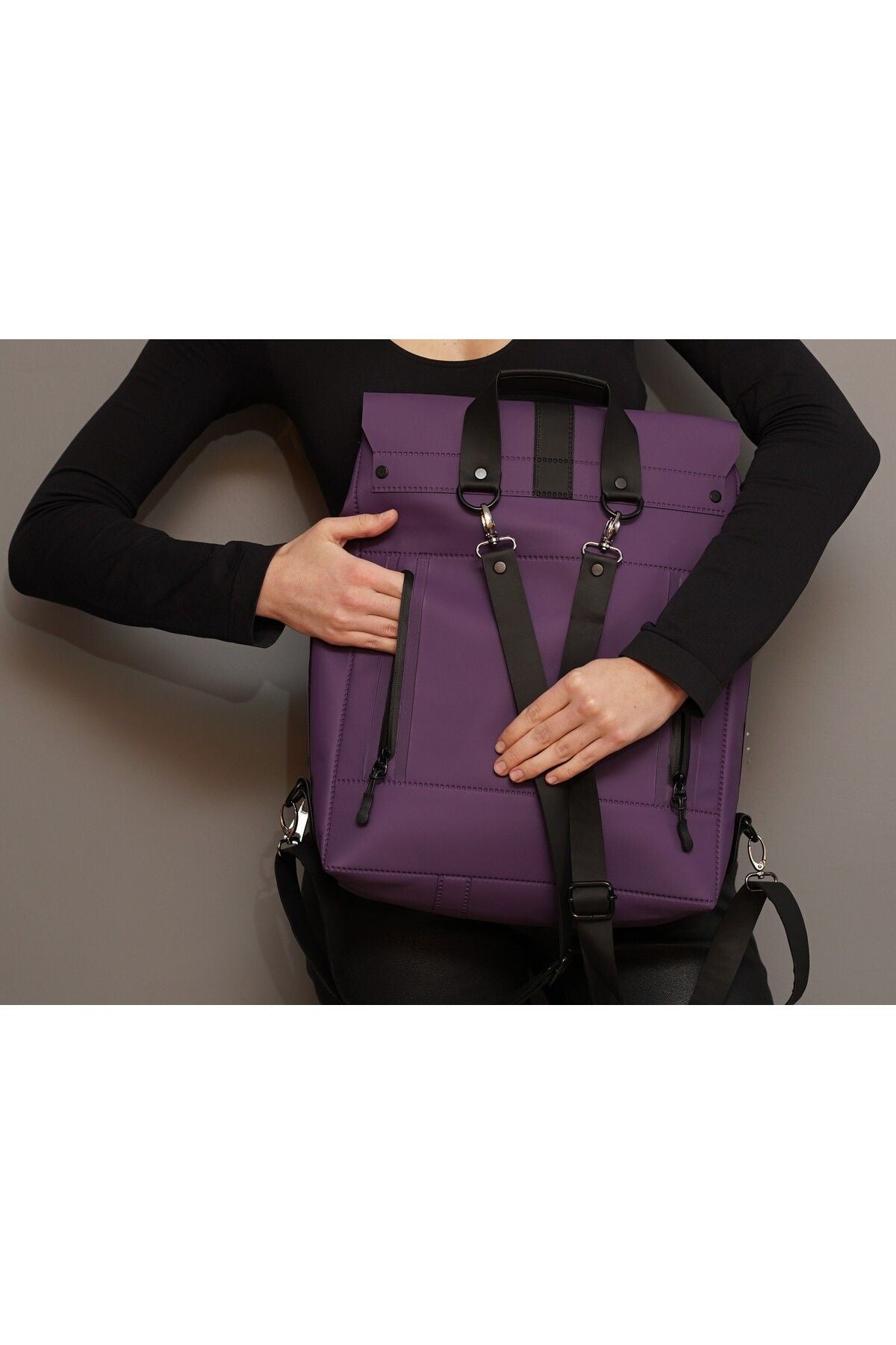 Lila Rucksack Hyäne