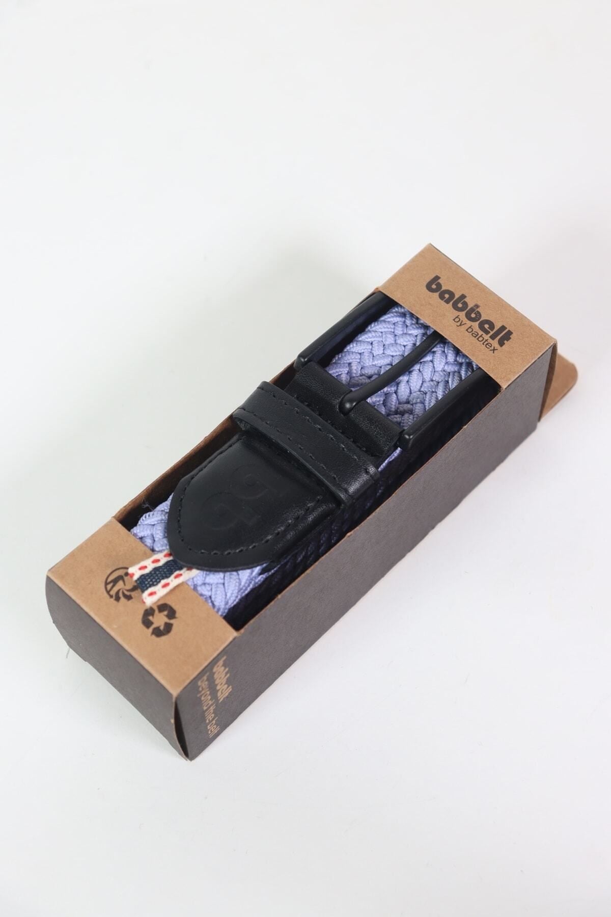 Elastischer Strick-Unisex-Gürtel Lila