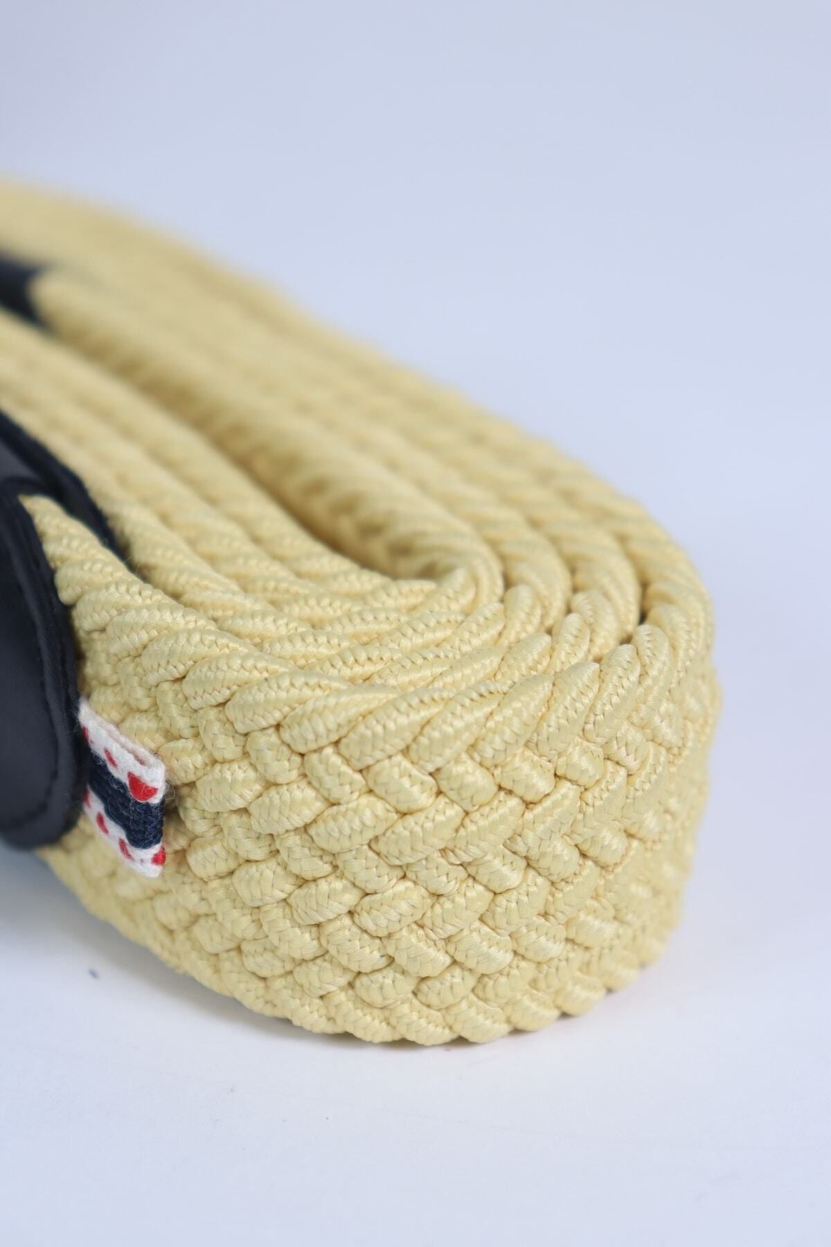 Elastischer Strickgürtel Unisex Gelb