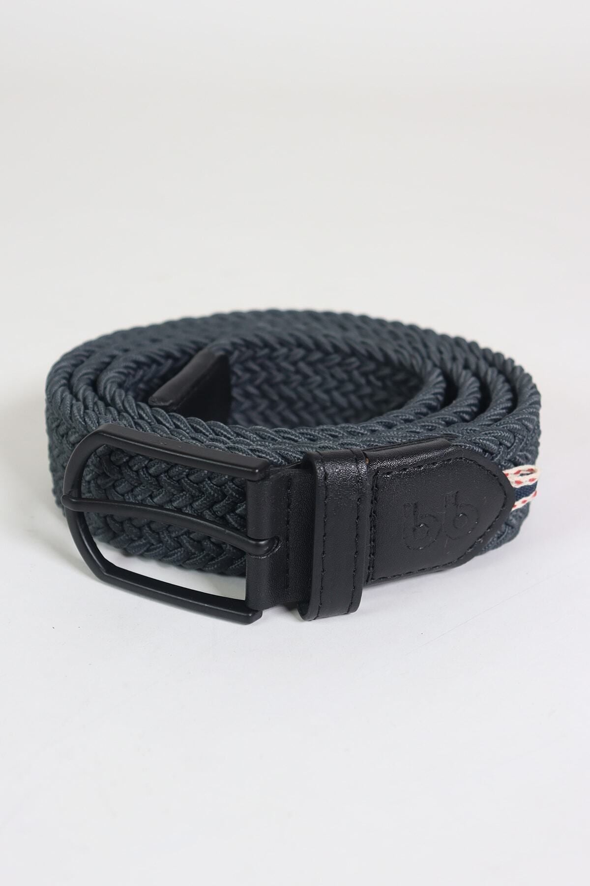 Elastic Knit Unisex Belt Anthracite