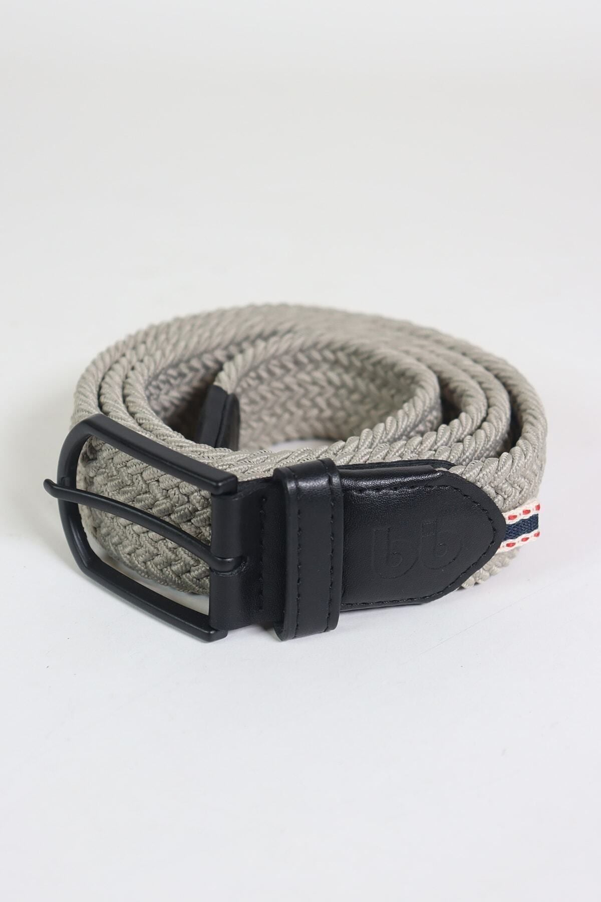 Elastischer Strickgürtel Unisex Stone