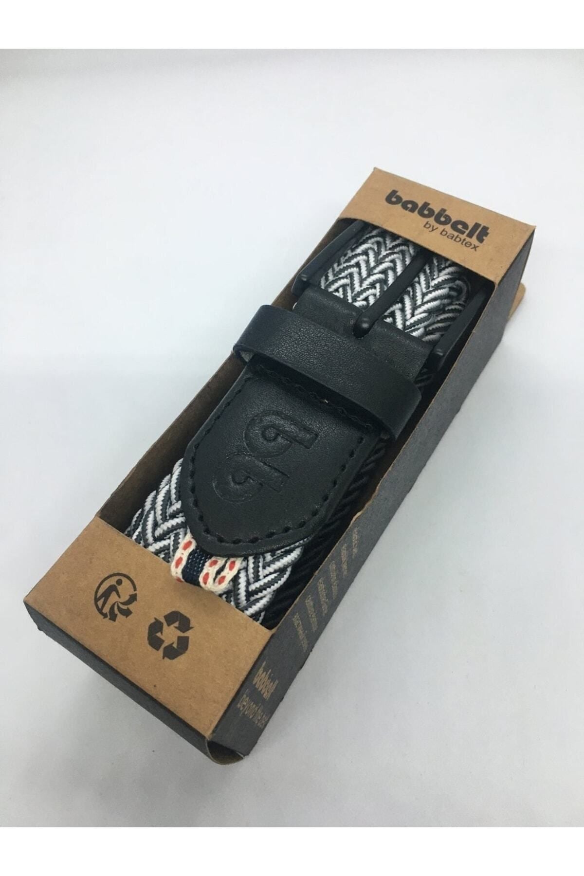 Elastischer Strickgürtel Unisex Weiß-Antra