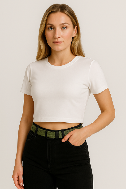 Elastik Örgü Unisex Kemer Haki