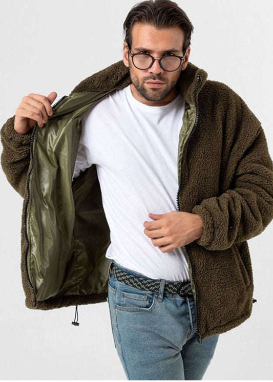 Elastischer Strickgürtel für Herren Khaki-Marine
