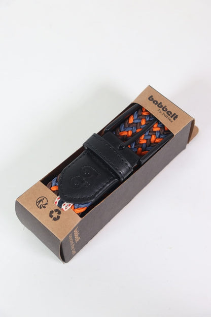 Elastischer Strickgürtel Unisex Orange-Blau-Kaffee