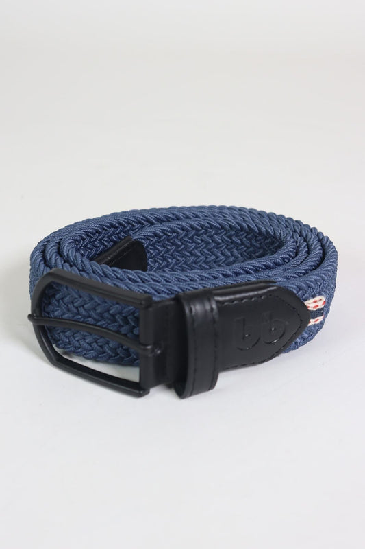 Elastischer Strick-Unisex-Gürtel Indigo