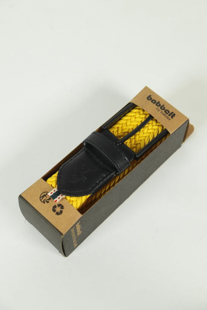 Elastischer Strickgürtel Unisex Gelb