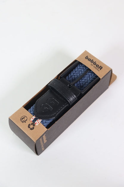 Elastischer Strick-Unisex-Gürtel Indigo