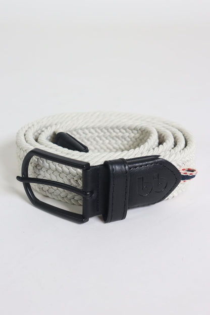 Elastischer Strickgürtel Unisex Ecru