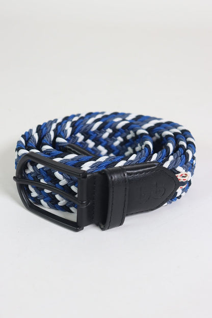 Elastischer Strick-Unisex-Gürtel Schwarz-Saxmaxi-Weiß