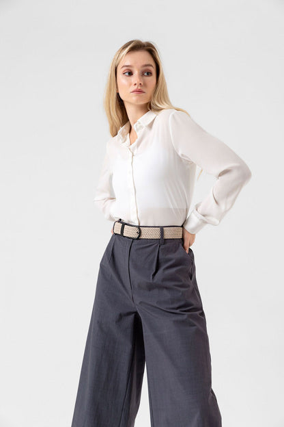 Elastischer Strickgürtel Unisex Stone