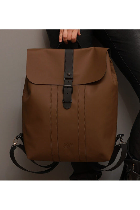 Brauner Rucksack Hyäne