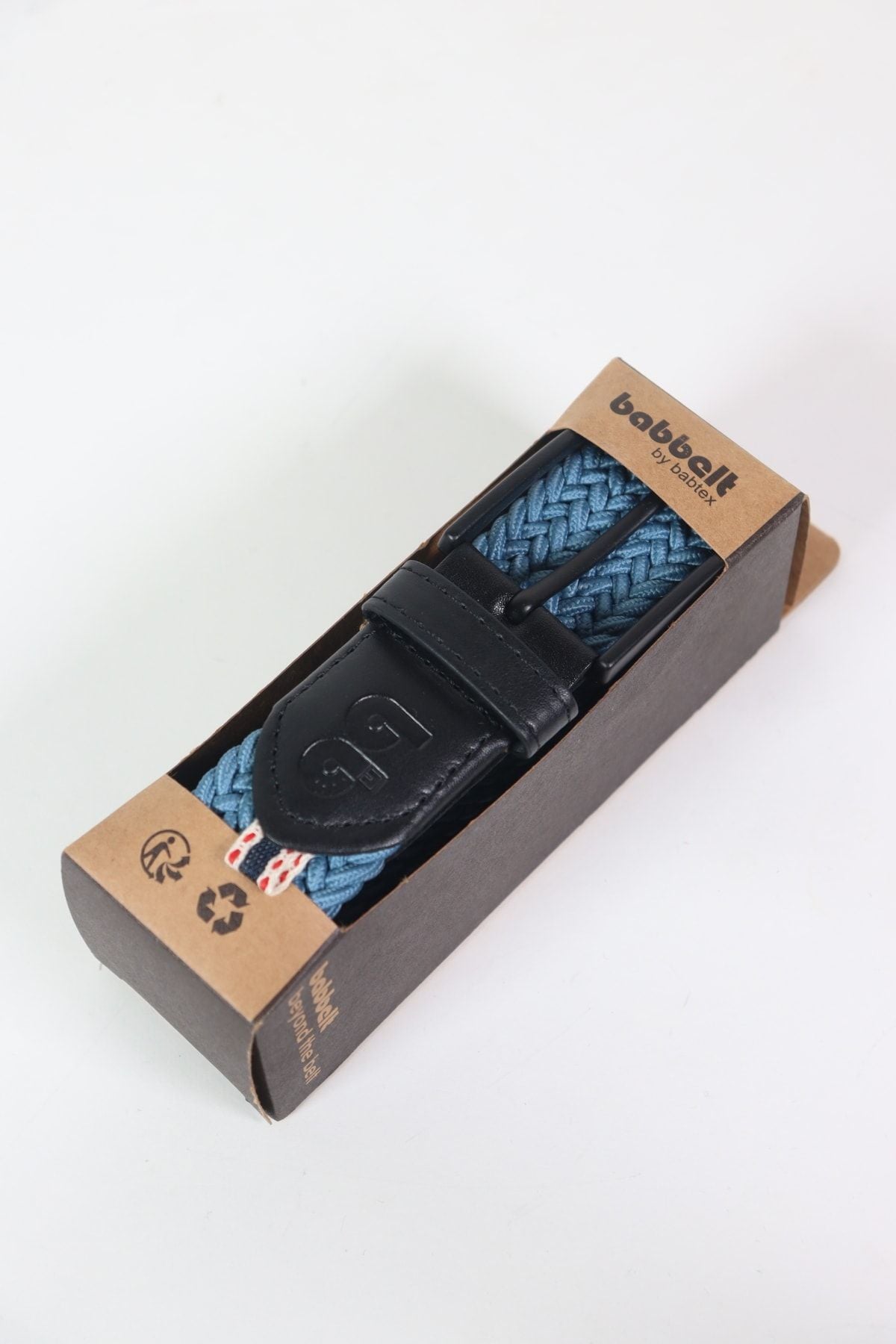 Elastic Knit Unisex Belt Light Indigo