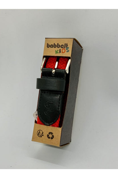 Elastischer Strickgürtel für Kinder in Rot