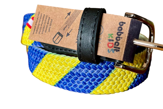 Sarı Lacivert Çocuk Kemeri